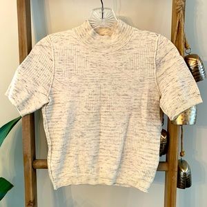 Free People short sleeve crop sweater